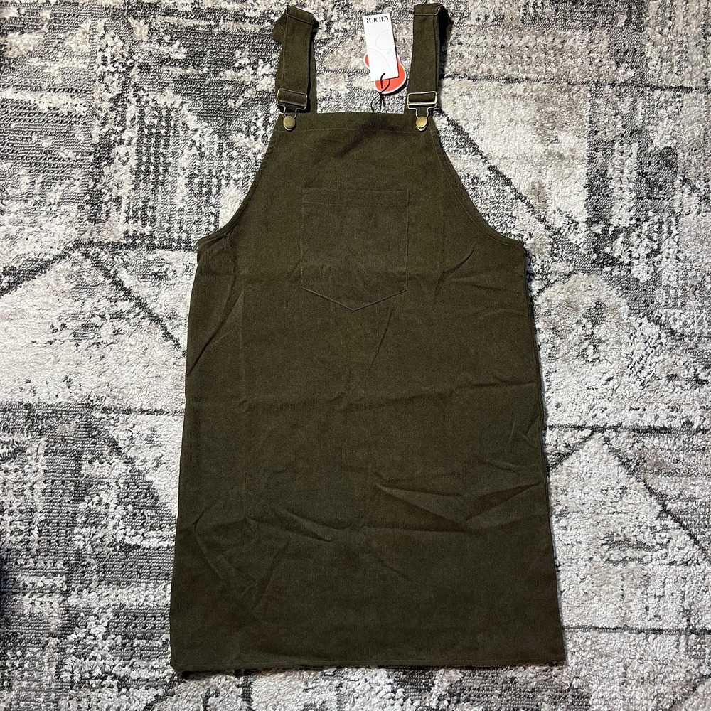 NWT Cider Corduroy mini dress Matcha green xs